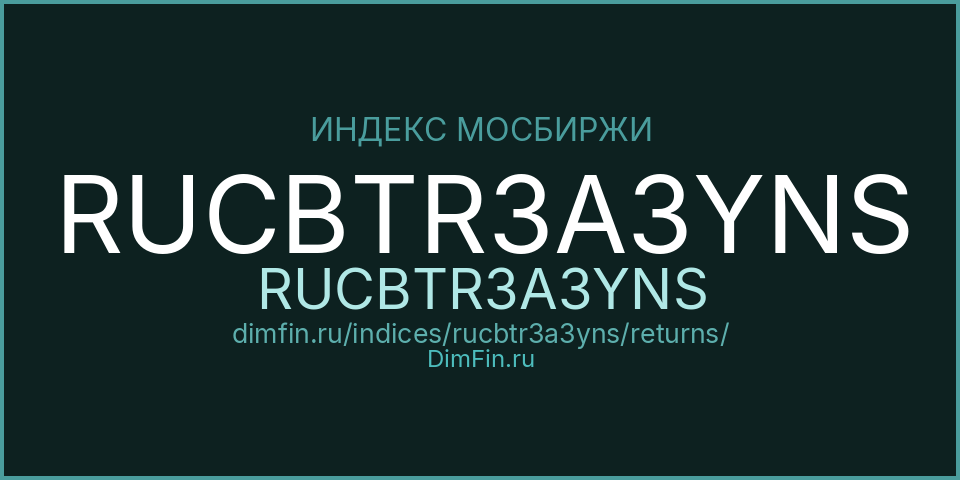 Доходность Индекс МосБиржи Корпоративных Облигаций RUCBTR3A3YNS (RUCBTR3A3YNS) — статистика по периодам Доходность Индекс МосБиржи Корпоративных Облигаций RUCBTR3A3YNS (RUCBTR3A3YNS) — статистика по периодам