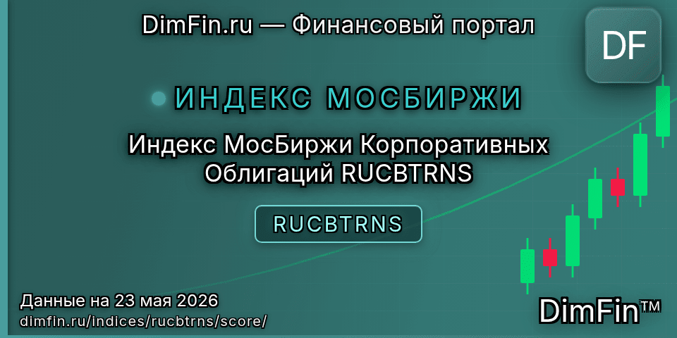 DimFin Score Индекс МосБиржи Корпоративных Облигаций RUCBTRNS (RUCBTRNS) — рейтинг и оценка DimFin Score Индекс МосБиржи Корпоративных Облигаций RUCBTRNS (RUCBTRNS) — рейтинг и оценка