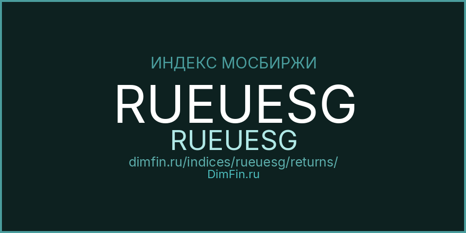 RUEUESG (RUEUESG): доходность и волатильность на Московской бирже