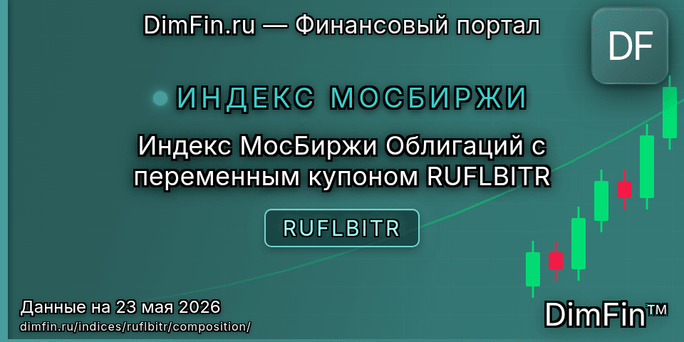 Состав индекса Индекс МосБиржи Облигаций с переменным купоном RUFLBITR (RUFLBITR) — компоненты и веса Состав индекса Индекс МосБиржи Облигаций с переменным купоном RUFLBITR (RUFLBITR) — компоненты и веса