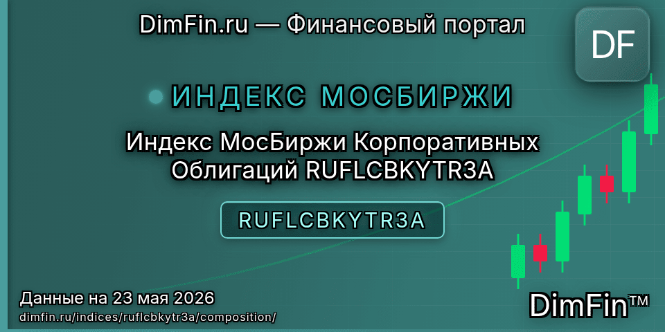 Состав индекса Индекс МосБиржи Корпоративных Облигаций RUFLCBKYTR3A (RUFLCBKYTR3A) — компоненты и веса Состав индекса Индекс МосБиржи Корпоративных Облигаций RUFLCBKYTR3A (RUFLCBKYTR3A) — компоненты и веса