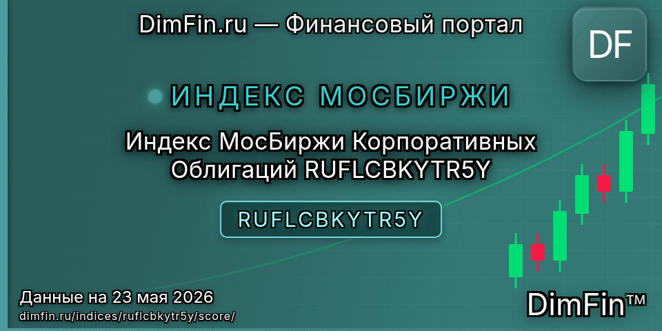 DimFin Score Индекс МосБиржи Корпоративных Облигаций RUFLCBKYTR5Y (RUFLCBKYTR5Y) — рейтинг и оценка