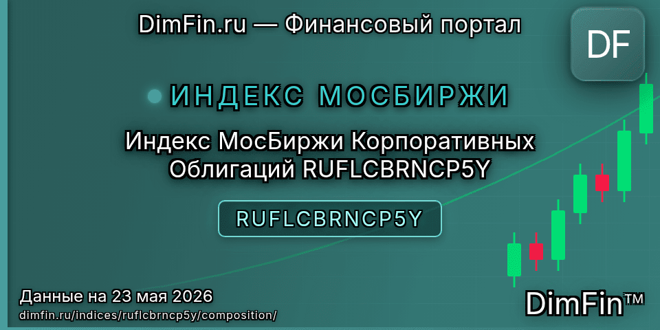 Состав индекса Индекс МосБиржи Корпоративных Облигаций RUFLCBRNCP5Y (RUFLCBRNCP5Y) — компоненты и веса Состав индекса Индекс МосБиржи Корпоративных Облигаций RUFLCBRNCP5Y (RUFLCBRNCP5Y) — компоненты и веса
