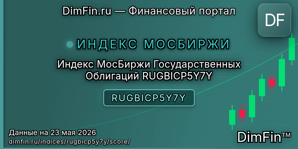 DimFin Score Индекс МосБиржи Государственных Облигаций RUGBICP5Y7Y (RUGBICP5Y7Y) — рейтинг и оценка