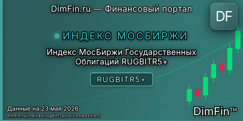 Состав индекса Индекс МосБиржи Государственных Облигаций RUGBITR5+ (RUGBITR5+) — компоненты и веса