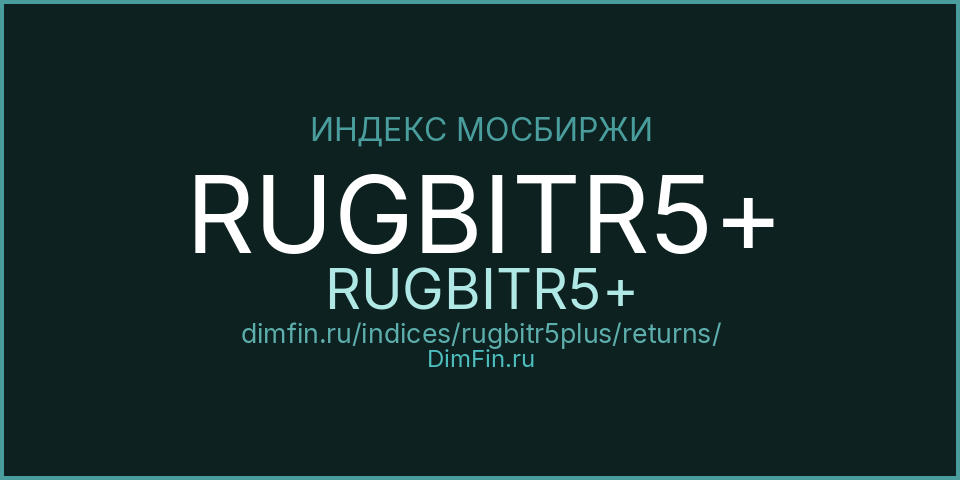 RUGBITR5+ (RUGBITR5+): доходность и волатильность на Московской бирже