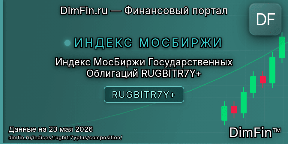Состав индекса Индекс МосБиржи Государственных Облигаций RUGBITR7Y+ (RUGBITR7Y+) — компоненты и веса