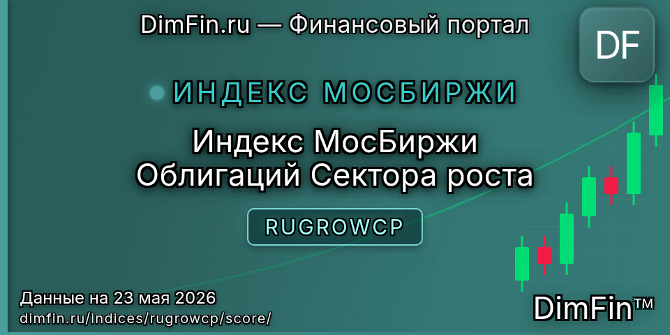 DimFin Score Индекс МосБиржи Облигаций Сектора роста (RUGROWCP) — рейтинг и оценка DimFin Score Индекс МосБиржи Облигаций Сектора роста (RUGROWCP) — рейтинг и оценка