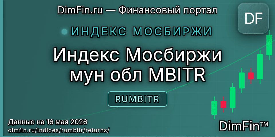 Доходность Индекс Мосбиржи мун обл MBITR (RUMBITR) — статистика по периодам