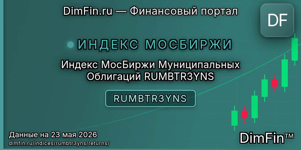 Доходность Индекс МосБиржи Муниципальных Облигаций RUMBTR3YNS (RUMBTR3YNS) — статистика по периодам