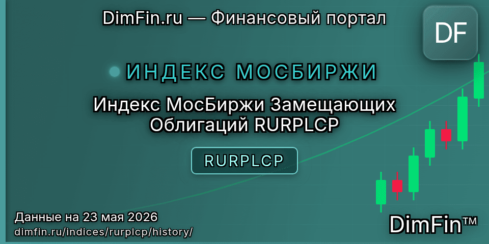 Исторические данные Индекс МосБиржи Замещающих Облигаций RURPLCP (RURPLCP) — графики и котировки Исторические данные Индекс МосБиржи Замещающих Облигаций RURPLCP (RURPLCP) — графики и котировки