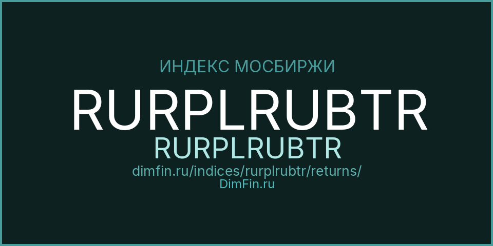 RURPLRUBTR (RURPLRUBTR): доходность и волатильность на Московской бирже