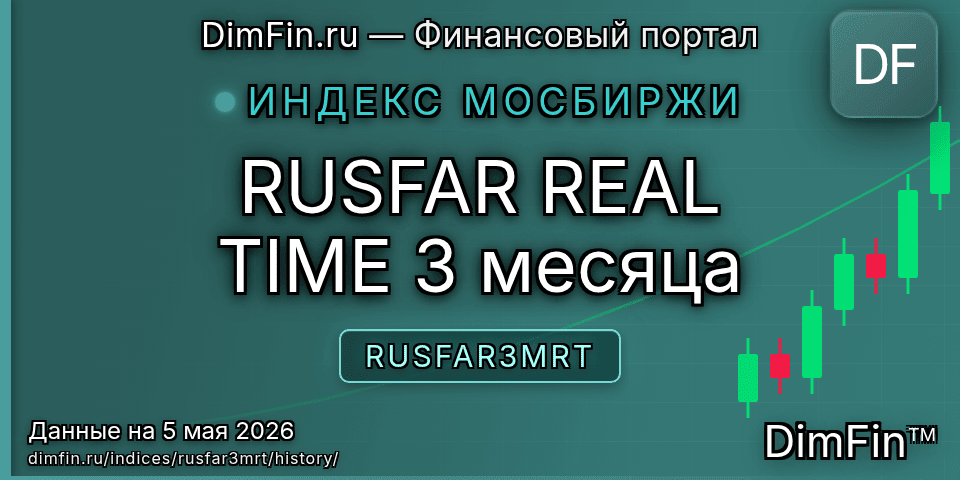 Исторические данные RUSFAR REAL TIME 3 месяца (RUSFAR3MRT) — графики и котировки Исторические данные RUSFAR REAL TIME 3 месяца (RUSFAR3MRT) — графики и котировки