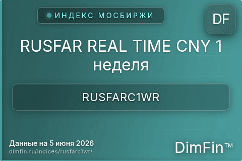 Каталог индекса RUSFAR REAL TIME CNY 1 неделя (RUSFARC1WR) — структура и данные Каталог индекса RUSFAR REAL TIME CNY 1 неделя (RUSFARC1WR) — структура и данные