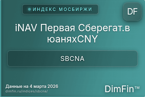 Каталог индекса iNAV Первая Сберегат.в юаняхCNY (SBCNA) — структура и данные Каталог индекса iNAV Первая Сберегат.в юаняхCNY (SBCNA) — структура и данные