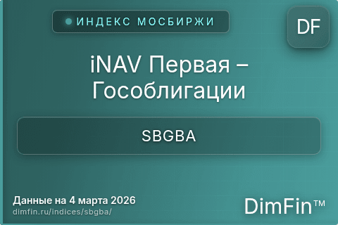 Каталог индекса iNAV Первая – Гособлигации (SBGBA) — структура и данные Каталог индекса iNAV Первая – Гособлигации (SBGBA) — структура и данные