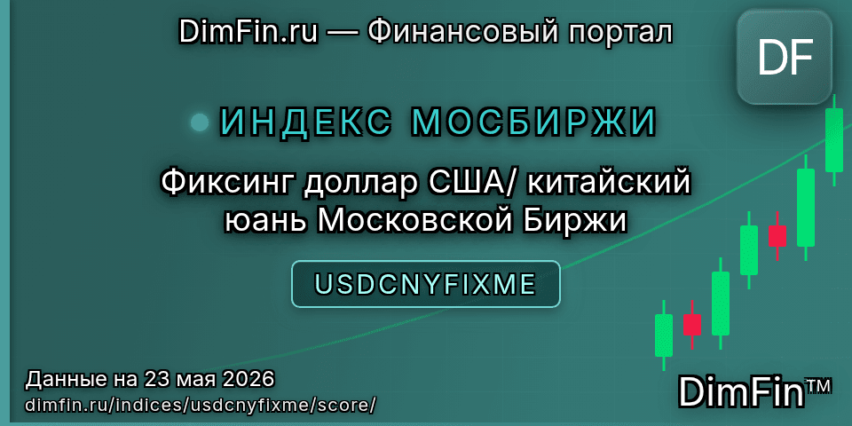 DimFin Score Фиксинг доллар США/китайский юань Московской Биржи (USDCNYFIXME) — рейтинг и оценка DimFin Score Фиксинг доллар США/китайский юань Московской Биржи (USDCNYFIXME) — рейтинг и оценка