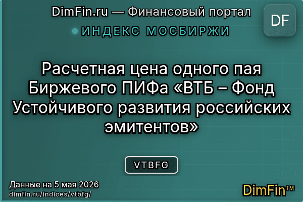 Индекс VTBFG Индекс VTBFG — ключевые метрики и динамика