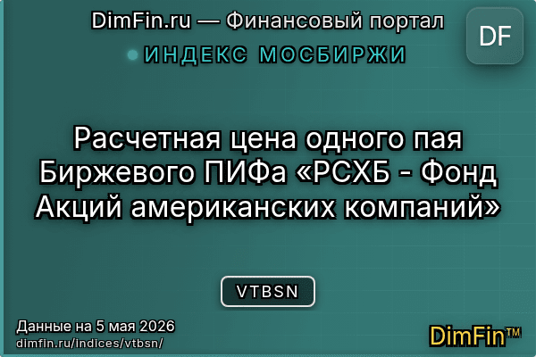 Индекс VTBSN Индекс VTBSN — ключевые метрики и динамика
