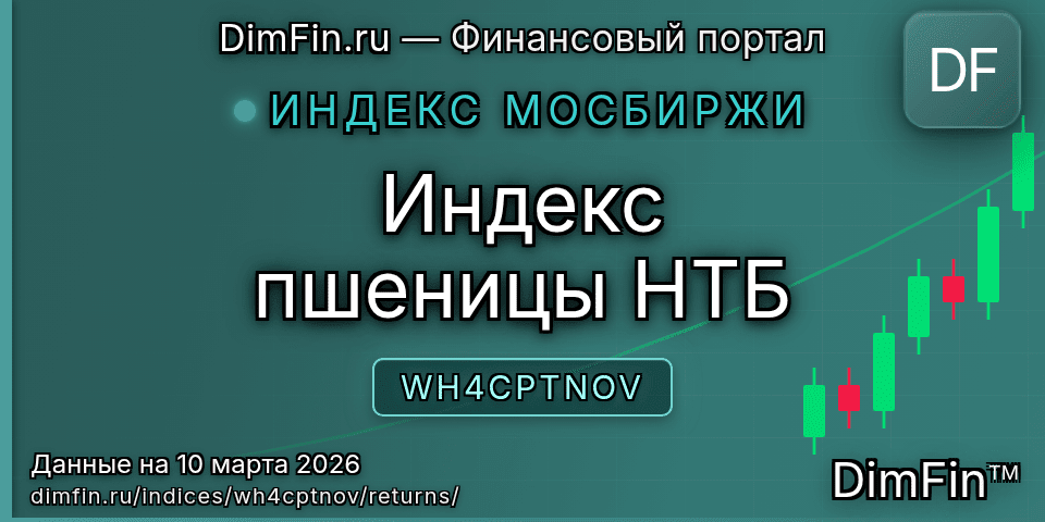 Доходность Индекс пшеницы НТБ (WH4CPTNOV) — статистика по периодам Доходность Индекс пшеницы НТБ (WH4CPTNOV) — статистика по периодам